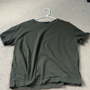 Old Navy Solid Green Loose T-Shirt